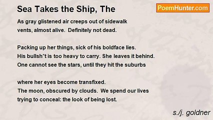 s./j. goldner - Sea Takes the Ship, The