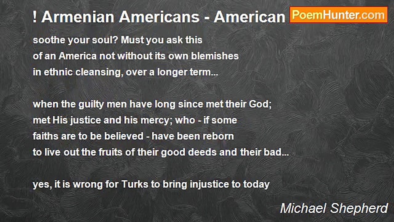 Michael Shepherd - ! Armenian Americans - American Armenians