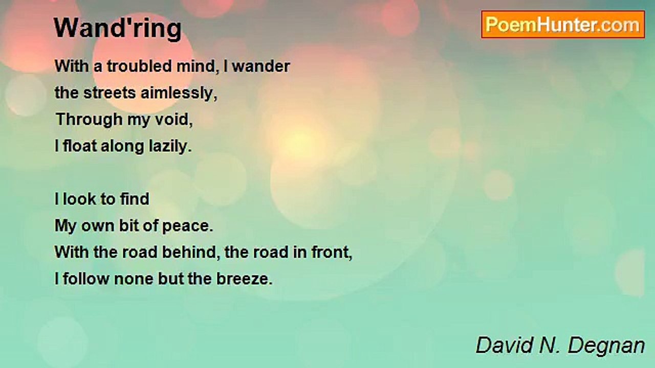 David N. Degnan - Wand'ring