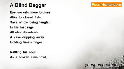 yoonoos peerbocus - A Blind Beggar