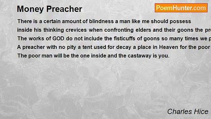 Charles Hice - Money Preacher
