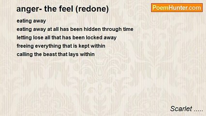 Scarlet ..... - anger- the feel (redone)