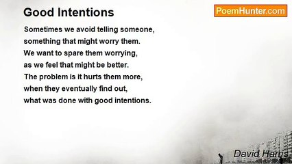 David Harris - Good Intentions