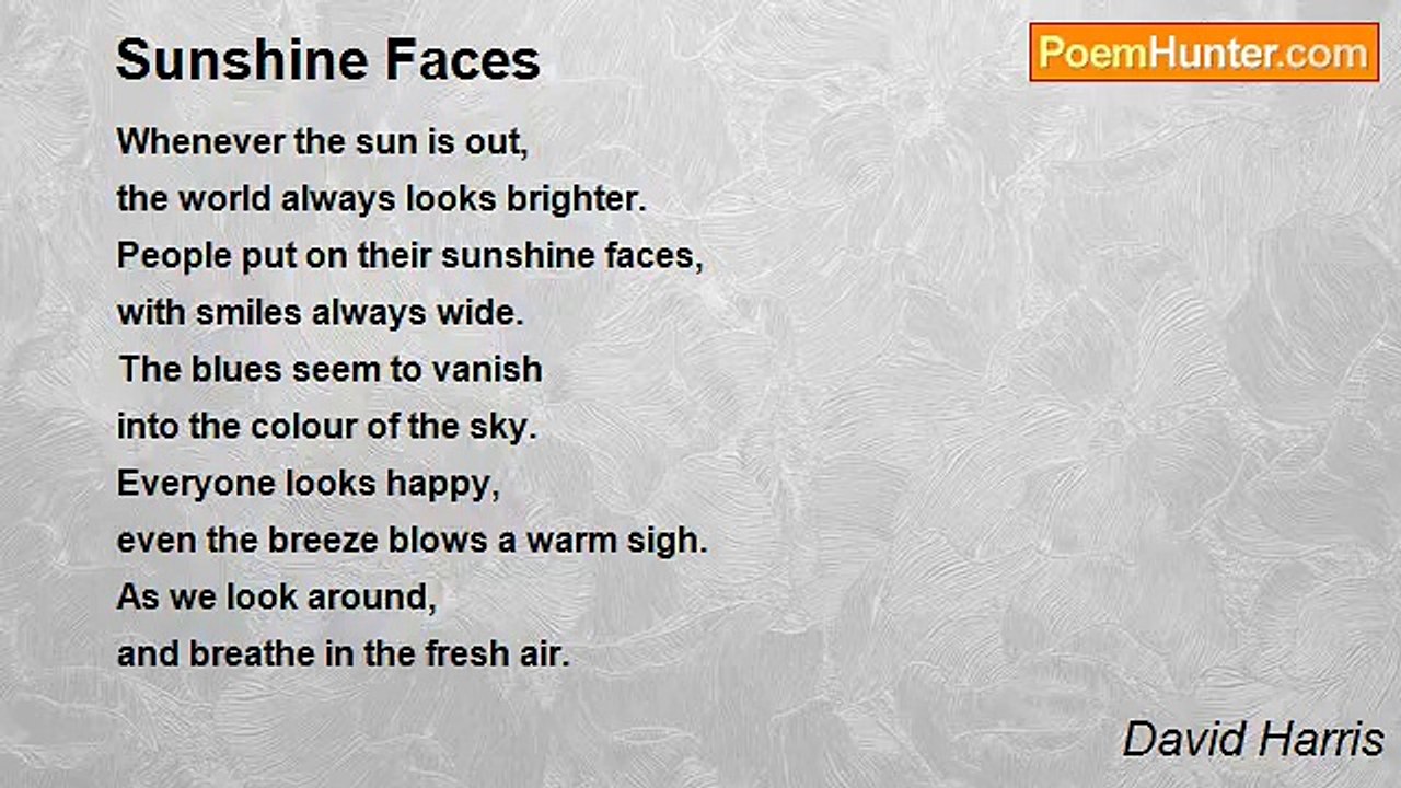 David Harris - Sunshine Faces