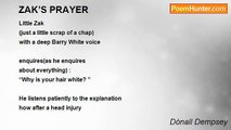 Dónall Dempsey - ZAK’S PRAYER