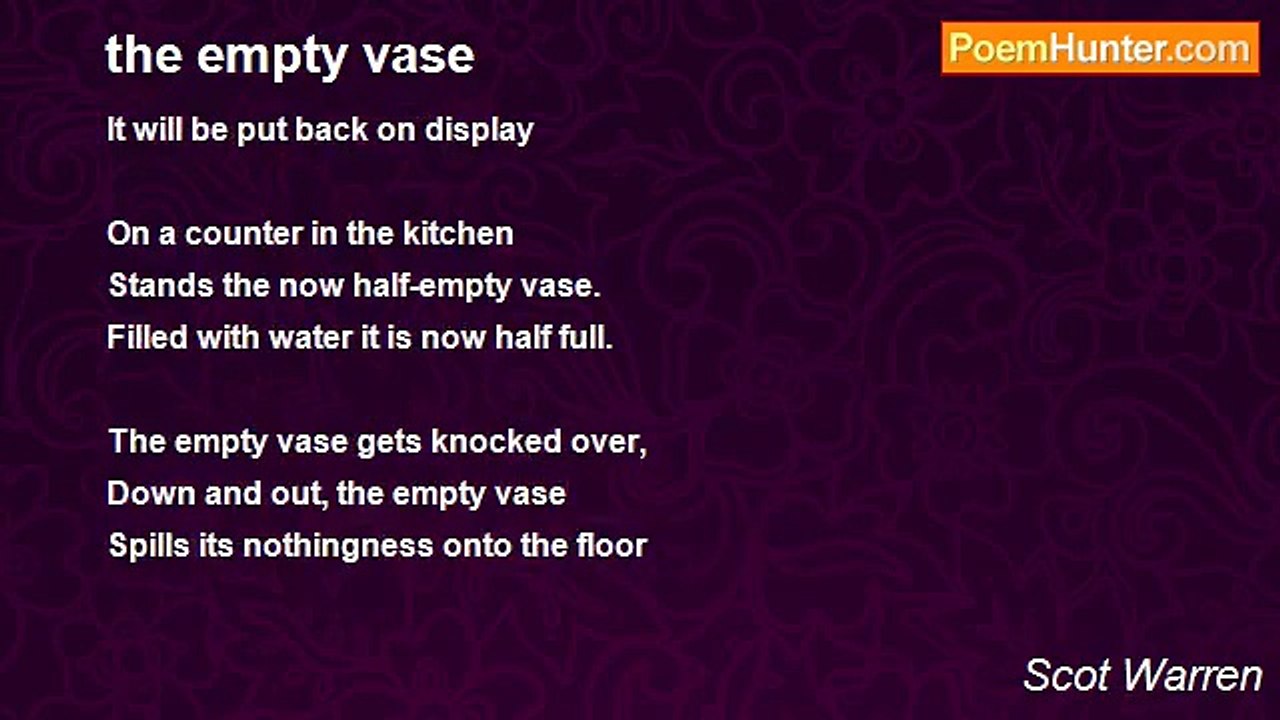 Scot Warren - the empty vase