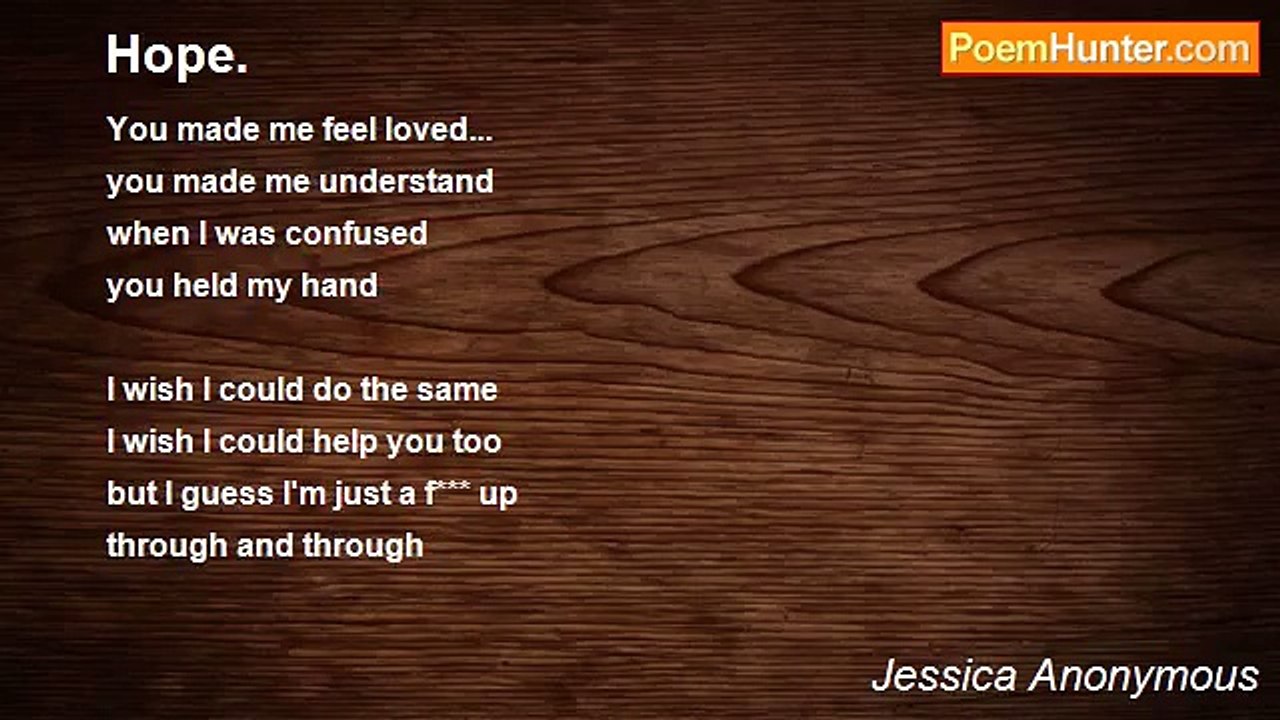 Jessica Anonymous - Hope.