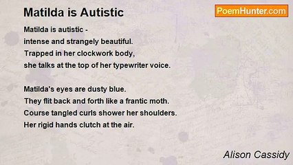 Alison Cassidy - Matilda is Autistic