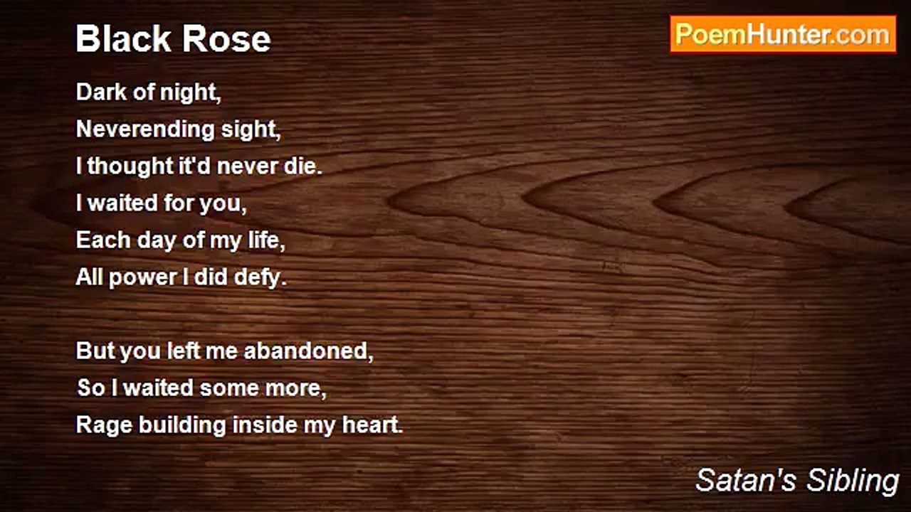 Satan's Sibling - Black Rose