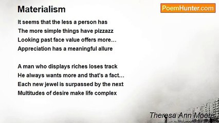Theresa Ann Moore - Materialism