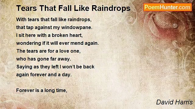 David Harris - Tears That Fall Like Raindrops