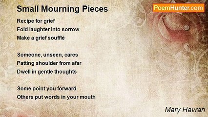 Mary Havran - Small Mourning Pieces