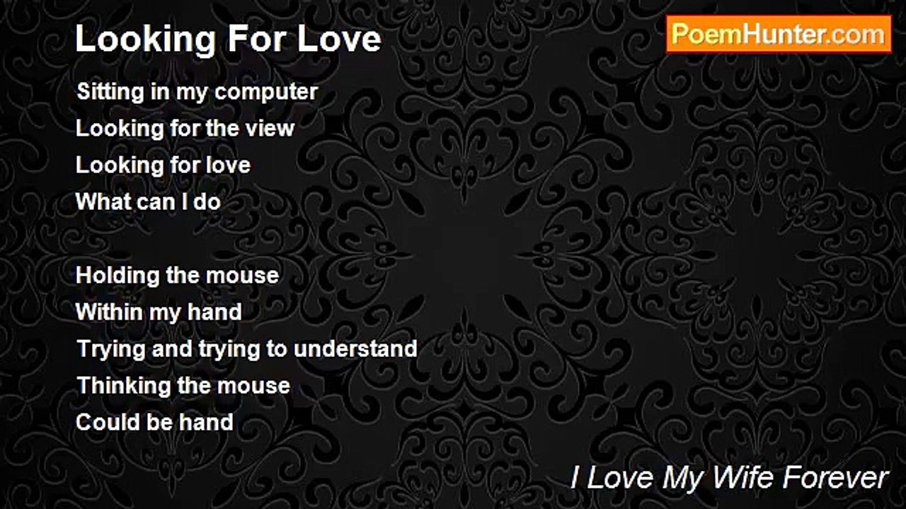 I Love My Wife Forever - Looking For Love
