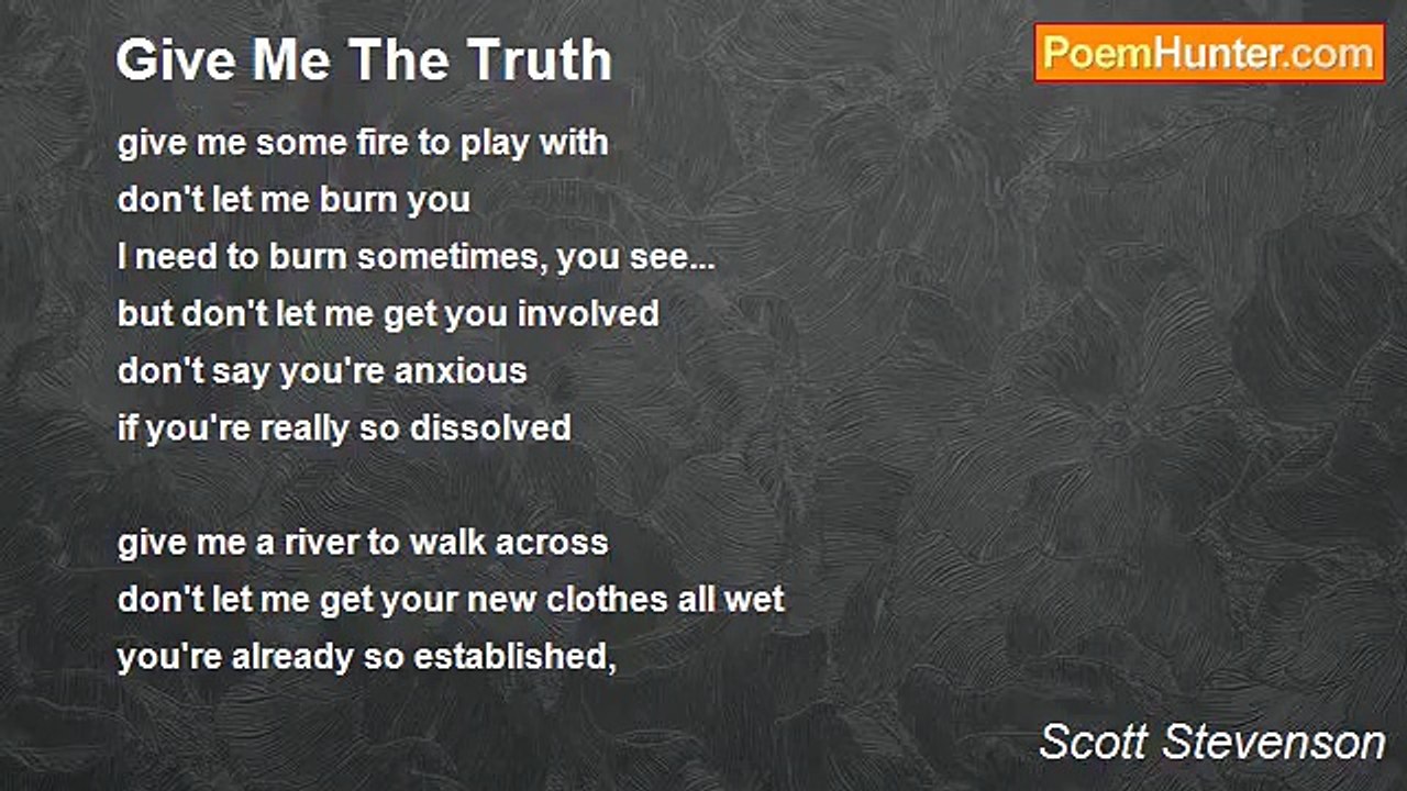 Scott Stevenson - Give Me The Truth