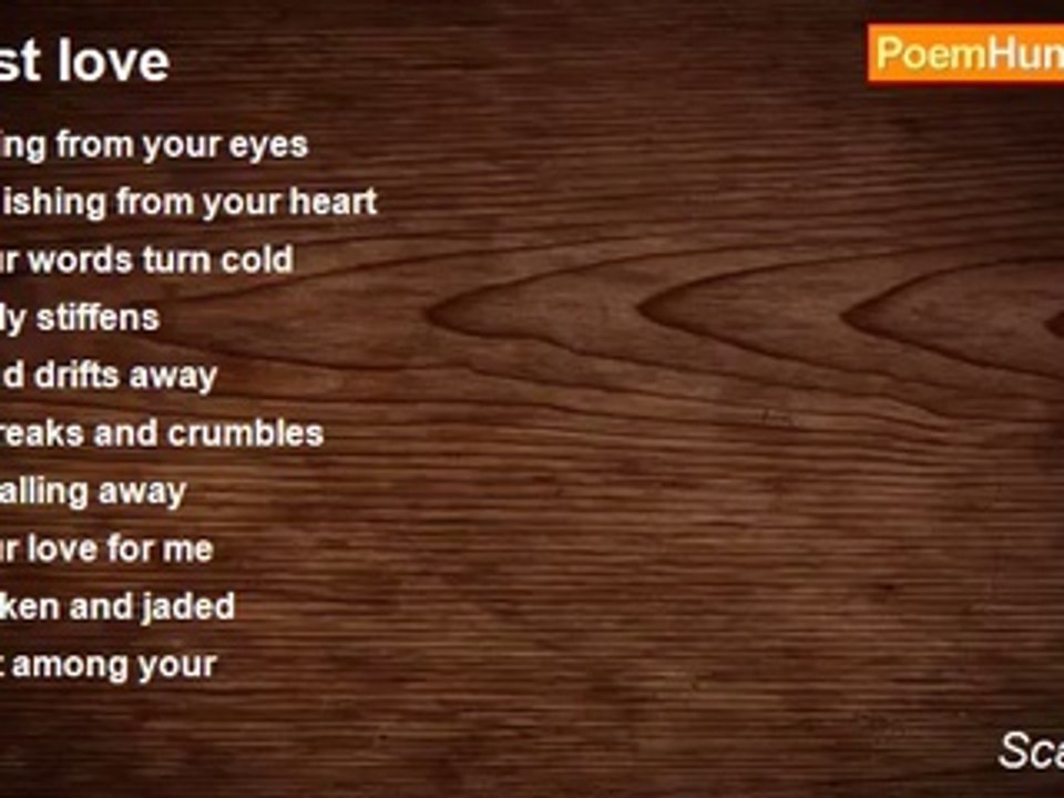 Scarlet ..... - lost love