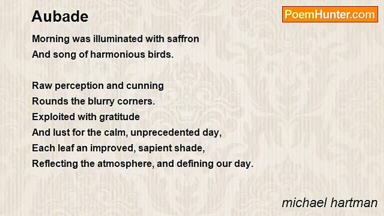 michael hartman - Aubade