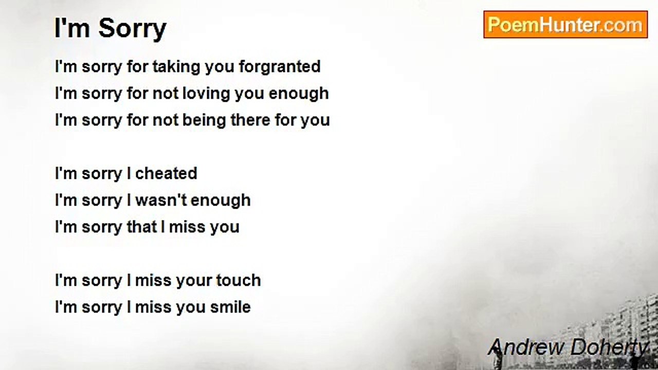 Andrew Doherty - I'm Sorry
