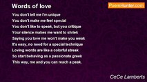 CeCe Lamberts - Words of love