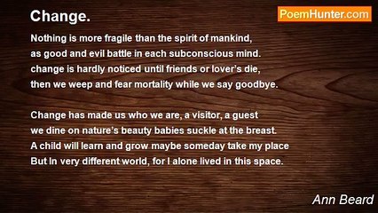 Ann Beard - Change.