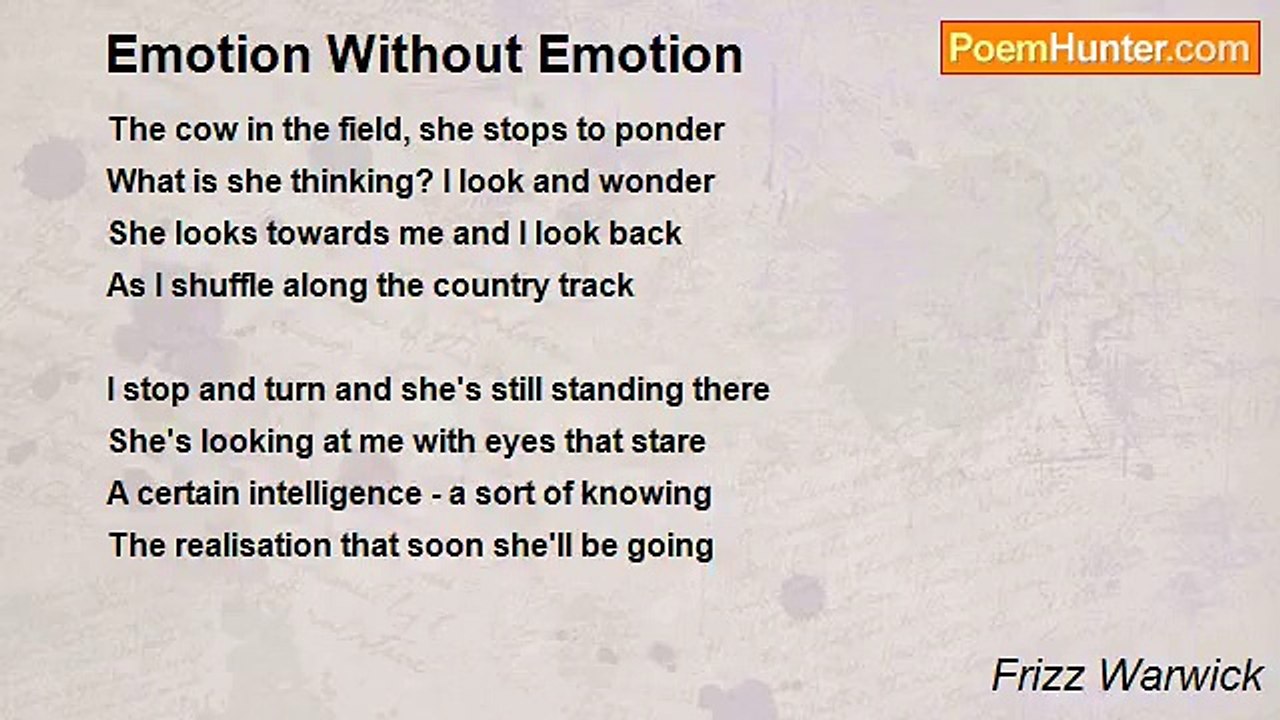 Frizz Warwick - Emotion Without Emotion