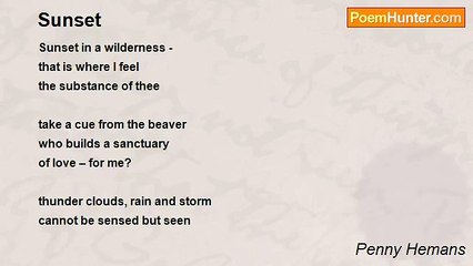 Penny Hemans - Sunset