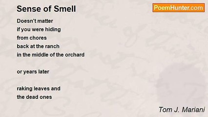 Tom J. Mariani - Sense of Smell