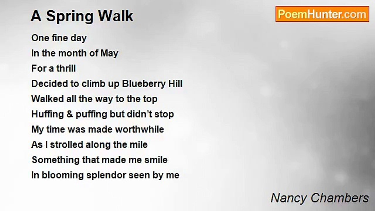 Nancy Chambers - A Spring Walk