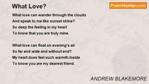 ANDREW BLAKEMORE - What Love?