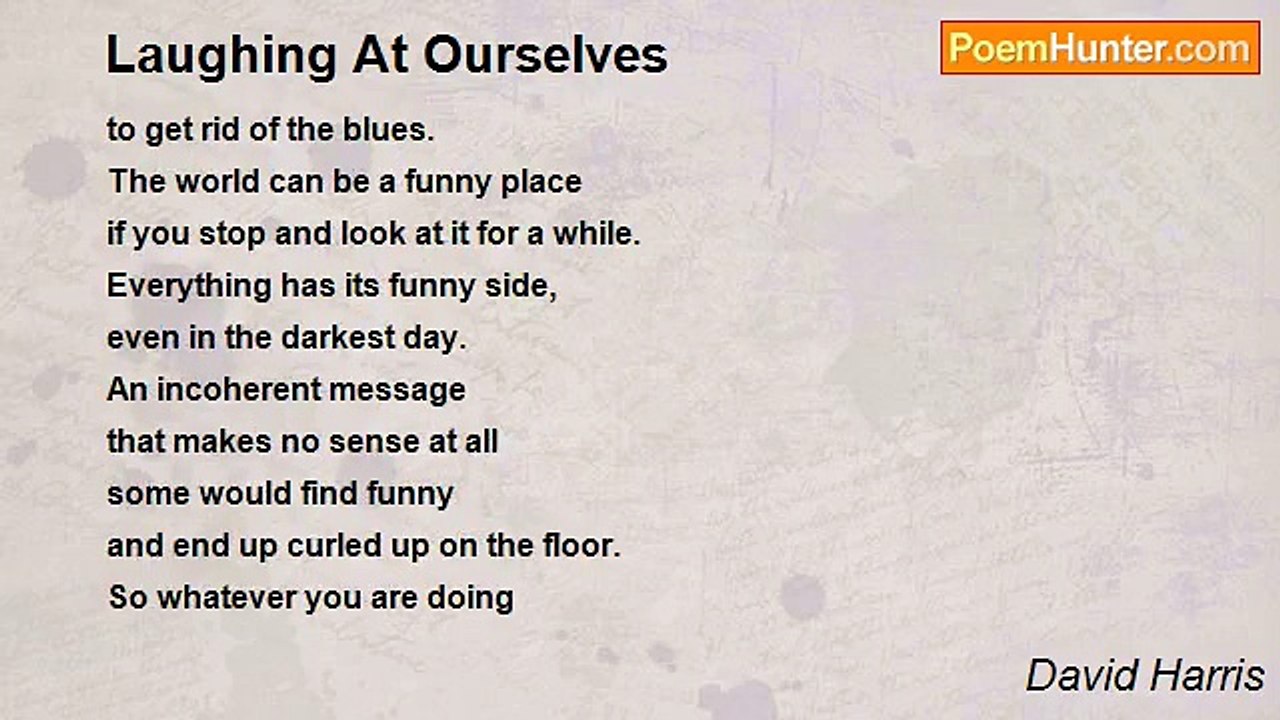 David Harris - Laughing At Ourselves