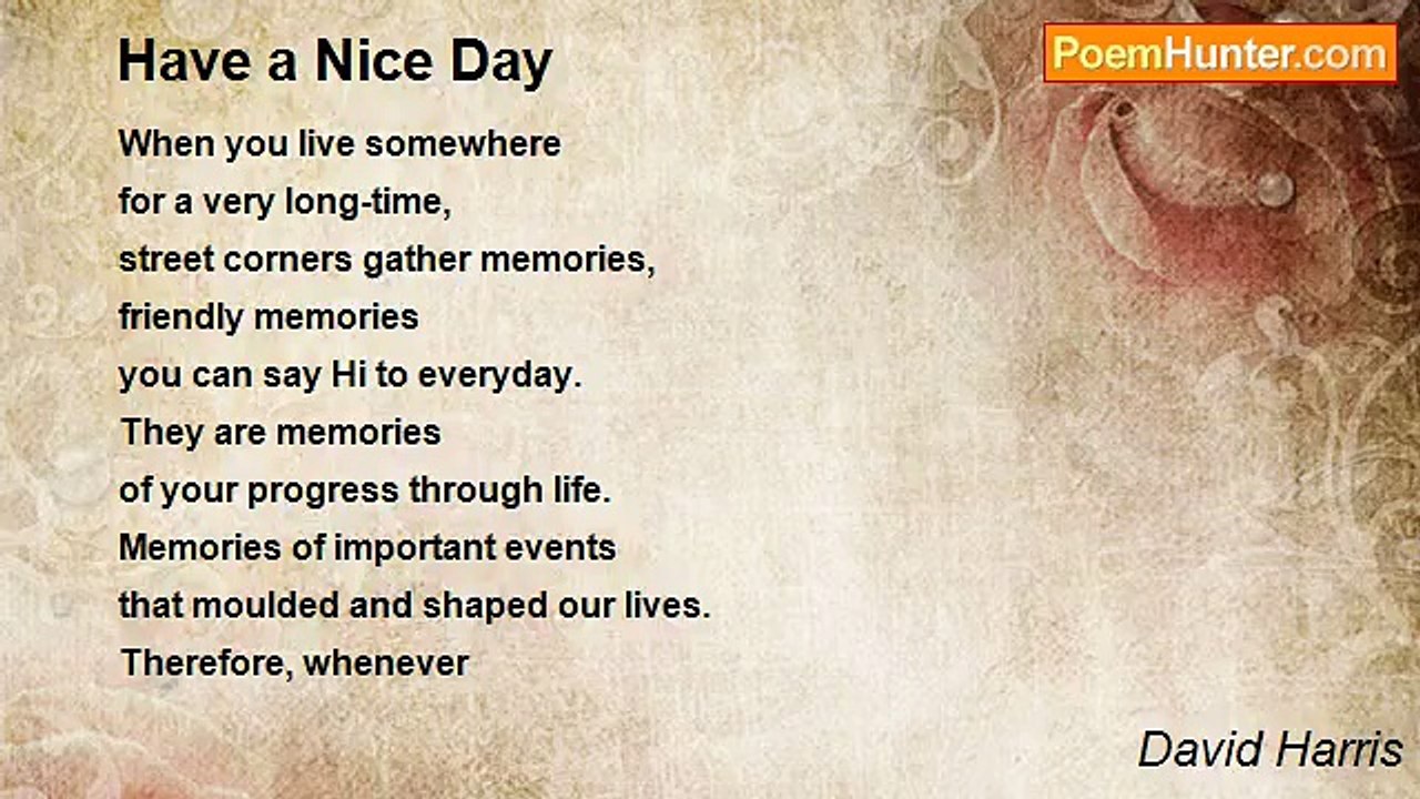 David Harris - Have a Nice Day