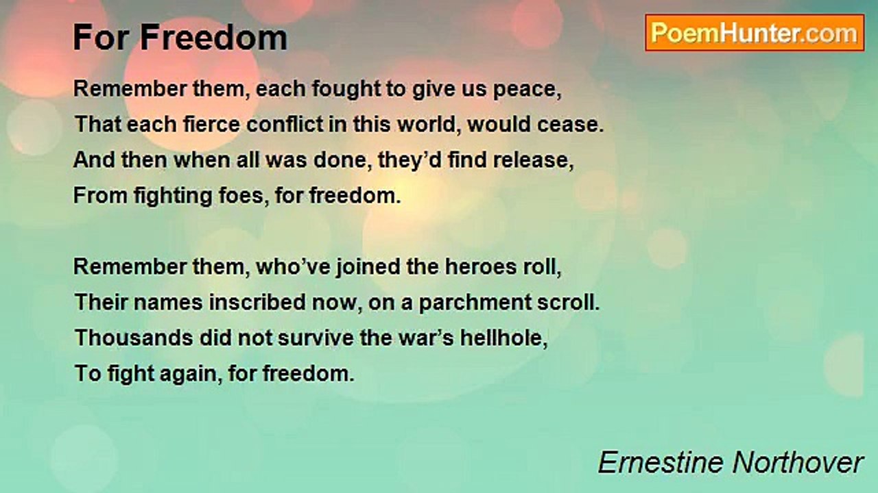 Ernestine Northover - For Freedom