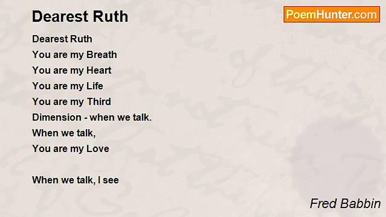 Fred Babbin - Dearest Ruth