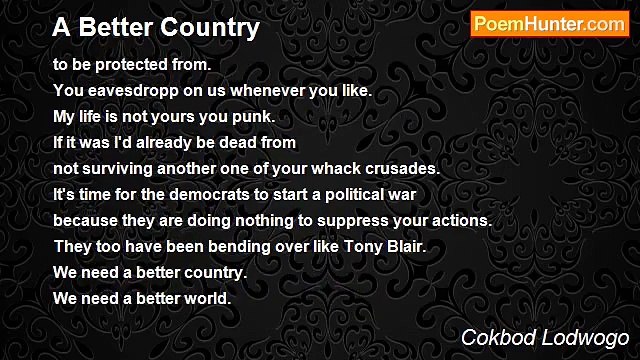 Theorem The Truth Serum - A Better Country