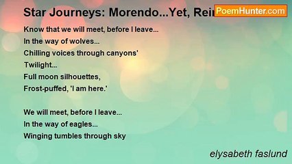 elysabeth faslund - Star Journeys: Morendo...Yet, Reincarnation