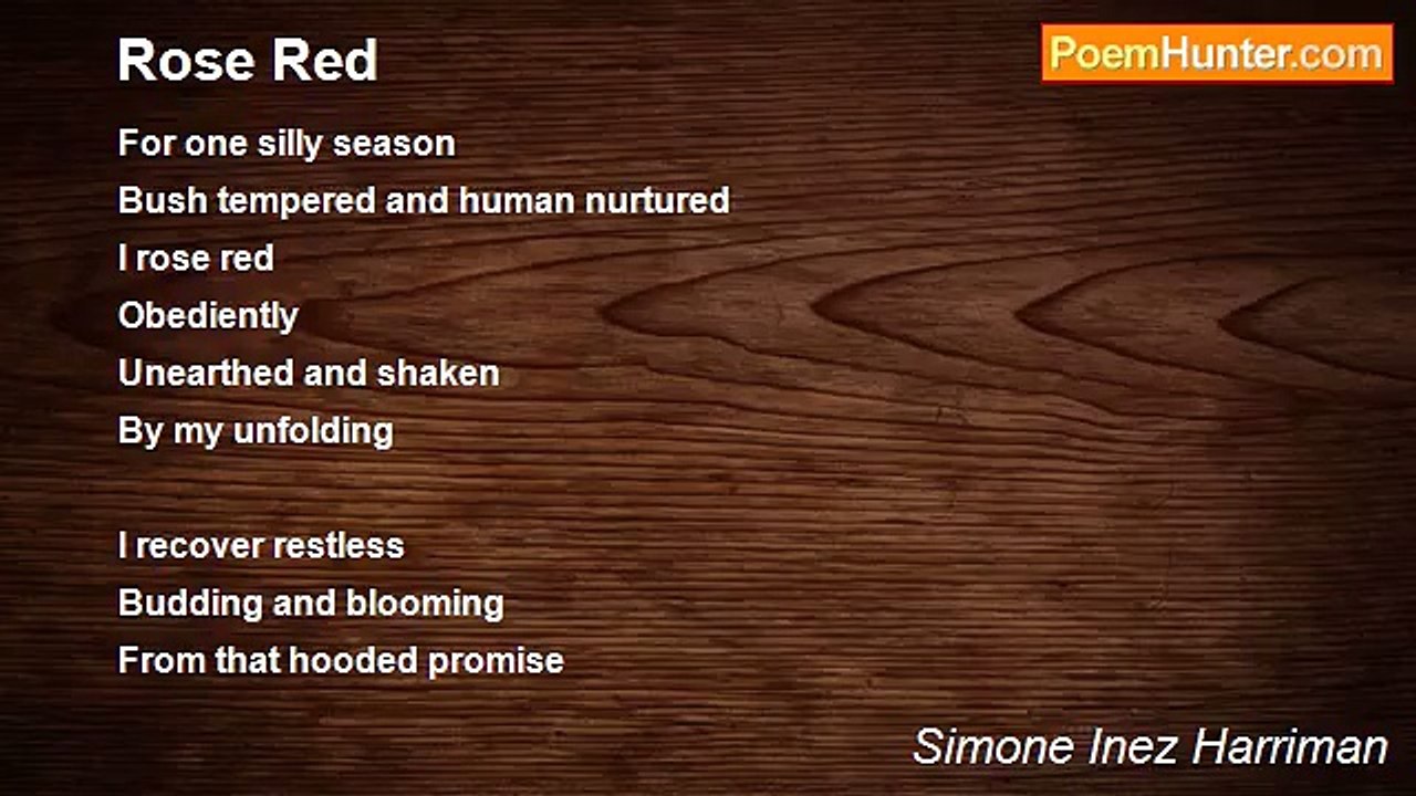 Simone Inez Harriman - Rose Red