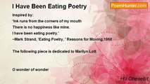 H.i Chesebit - I Have Been Eating Poetry