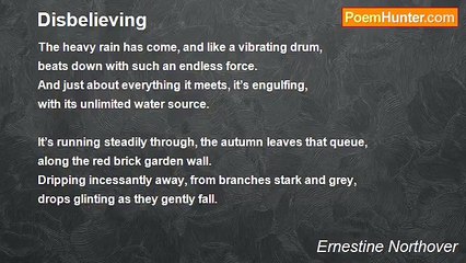 Ernestine Northover - Disbelieving