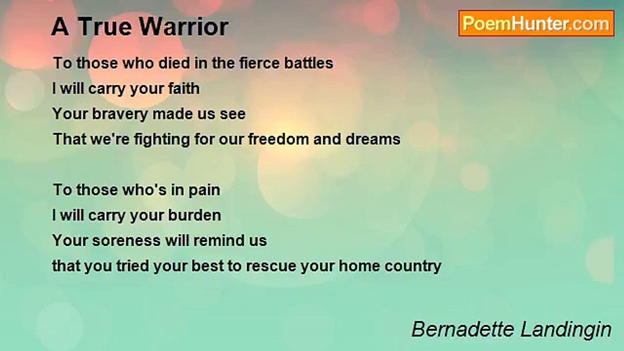Bernadette Landingin - A True Warrior