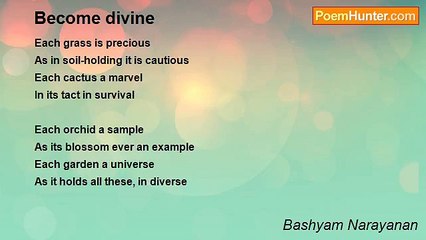 Bashyam Narayanan - Become divine