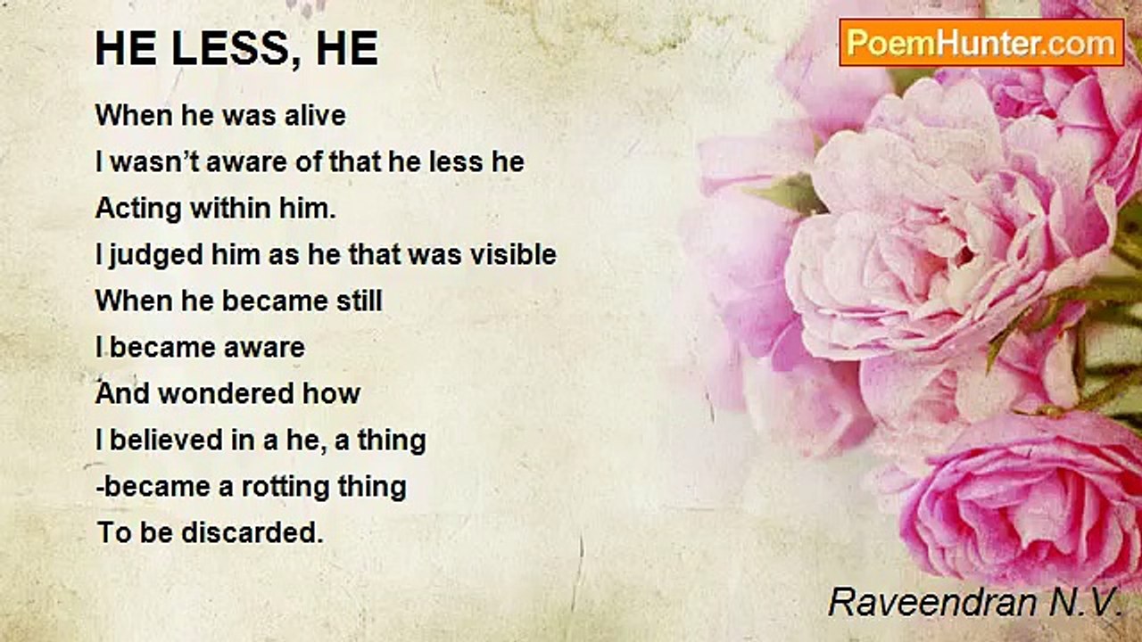 Raveendran N.V. - HE LESS, HE