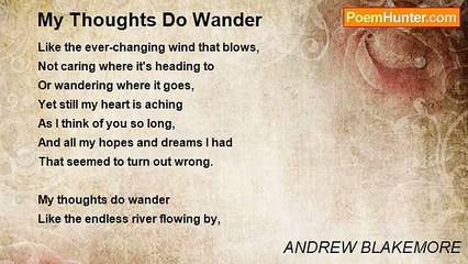 ANDREW BLAKEMORE - My Thoughts Do Wander