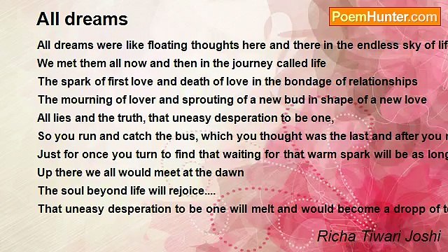 Richa Tiwari Joshi - All dreams