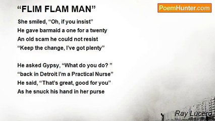 Ray Lucero - “FLIM FLAM MAN”