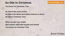 Bronti Phillips - An Ode to Christmas