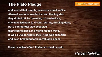 Herbert Nehrlich - The Plato Pledge