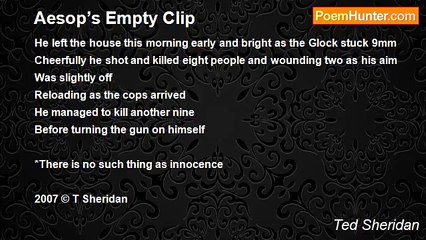 Ted Sheridan - Aesop’s Empty Clip