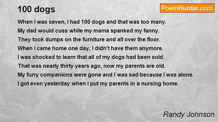 Randy Johnson - 100 dogs