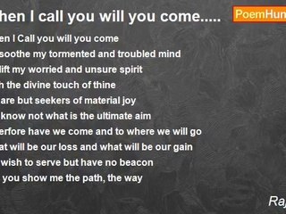 Raja Sivaji - When I call you will you come.....