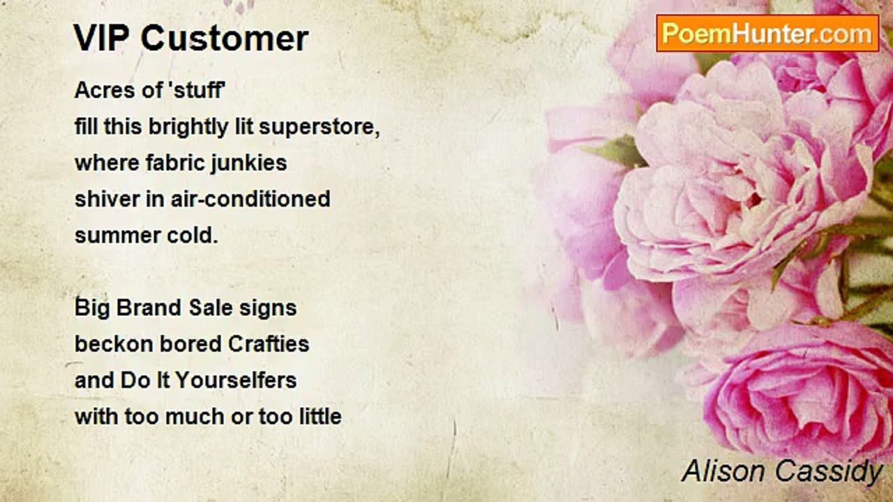 Alison Cassidy - VIP Customer