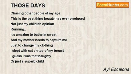 Ayi Escalona - THOSE DAYS